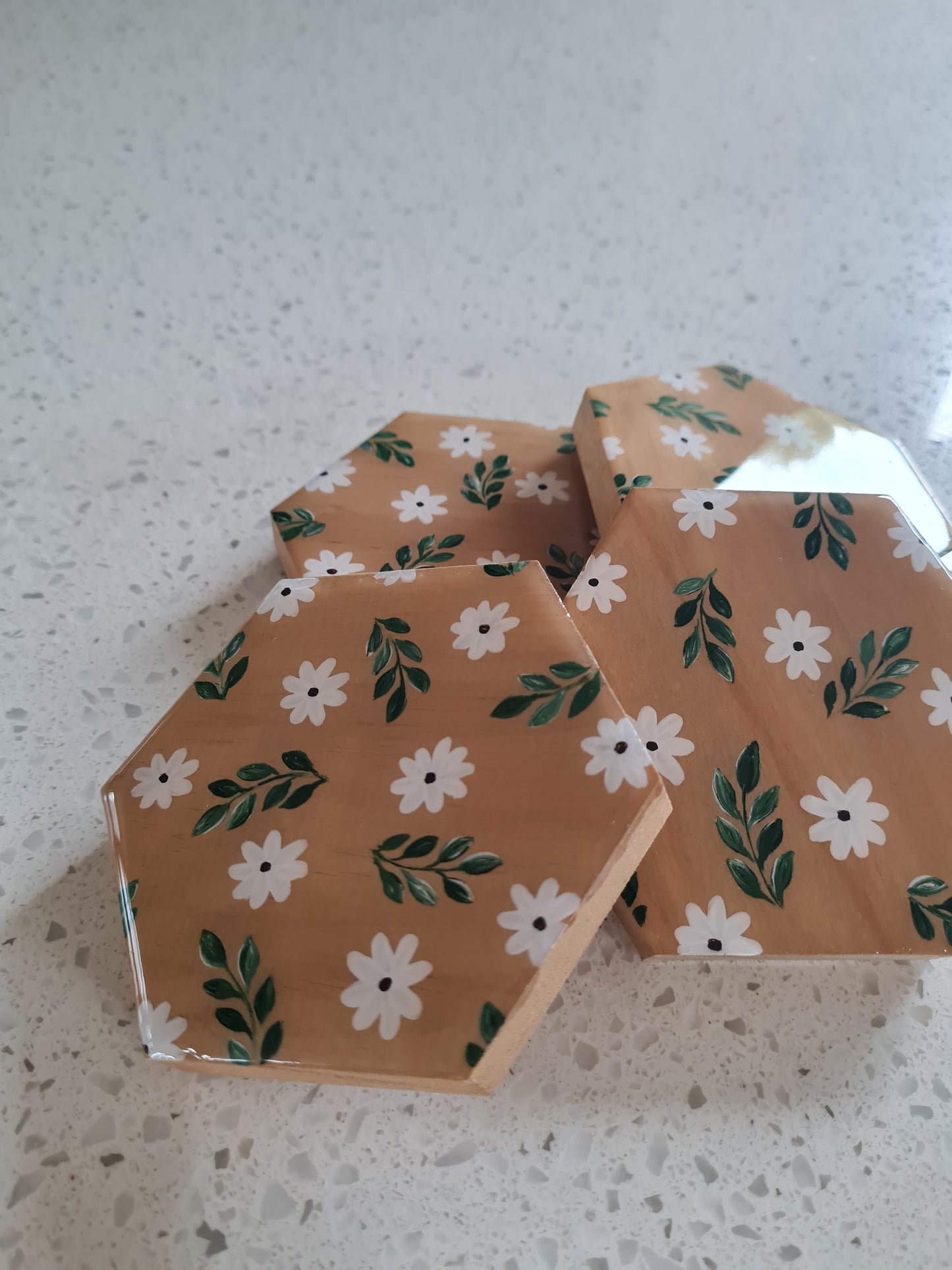 Hexagon coasters