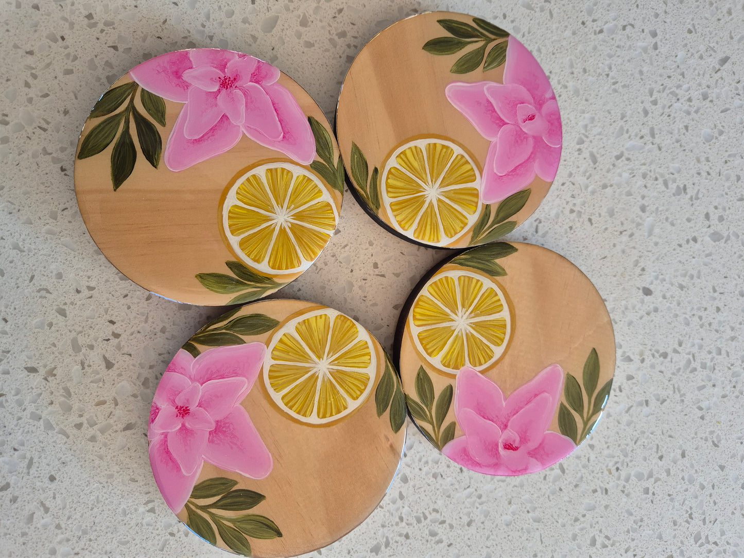 Round coasters